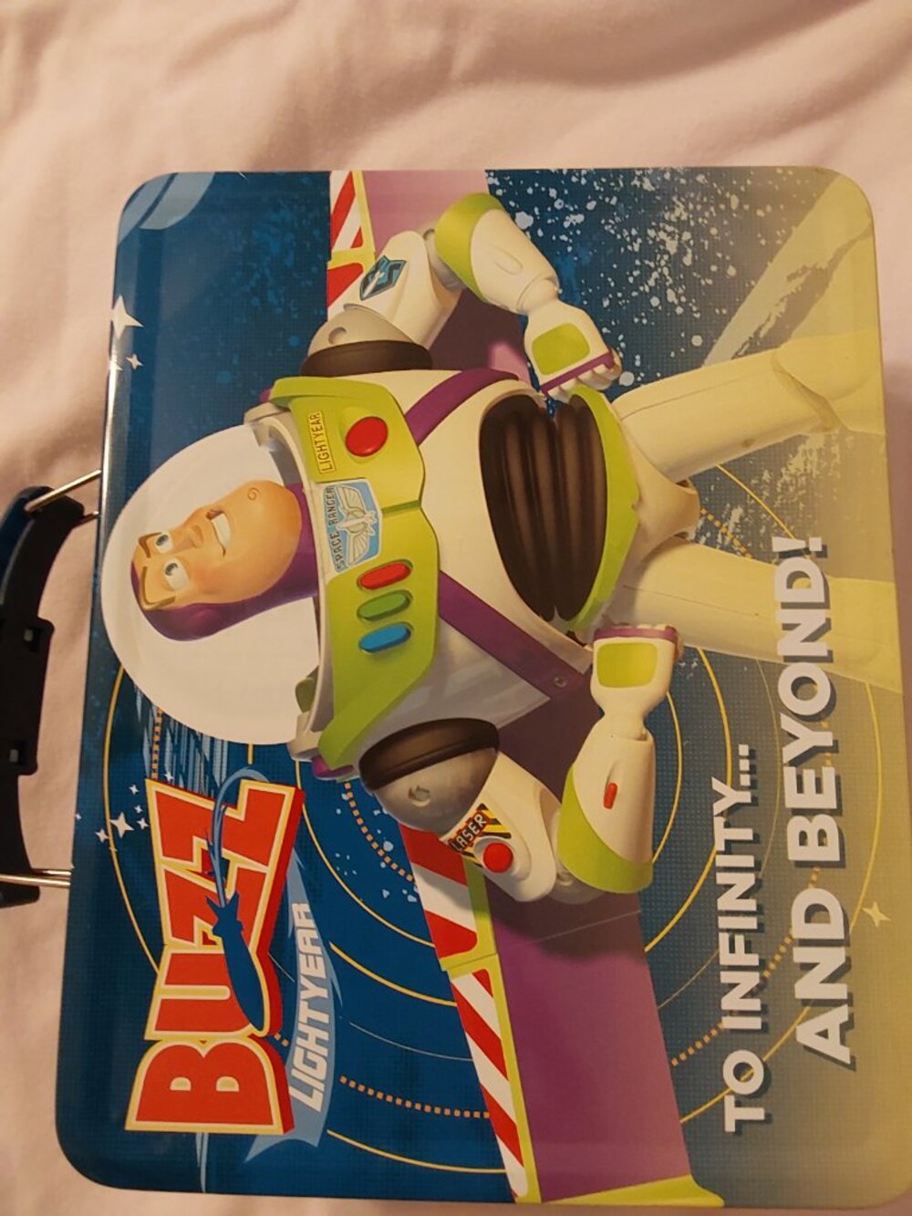 Toy Story Metal Tin Lunch Box Buzz Lightyear Beyond BRAND NEW